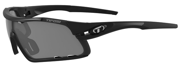 Tifosi Mat Sorte Davost Cykelbriller Med Smoke Red Clear Linser