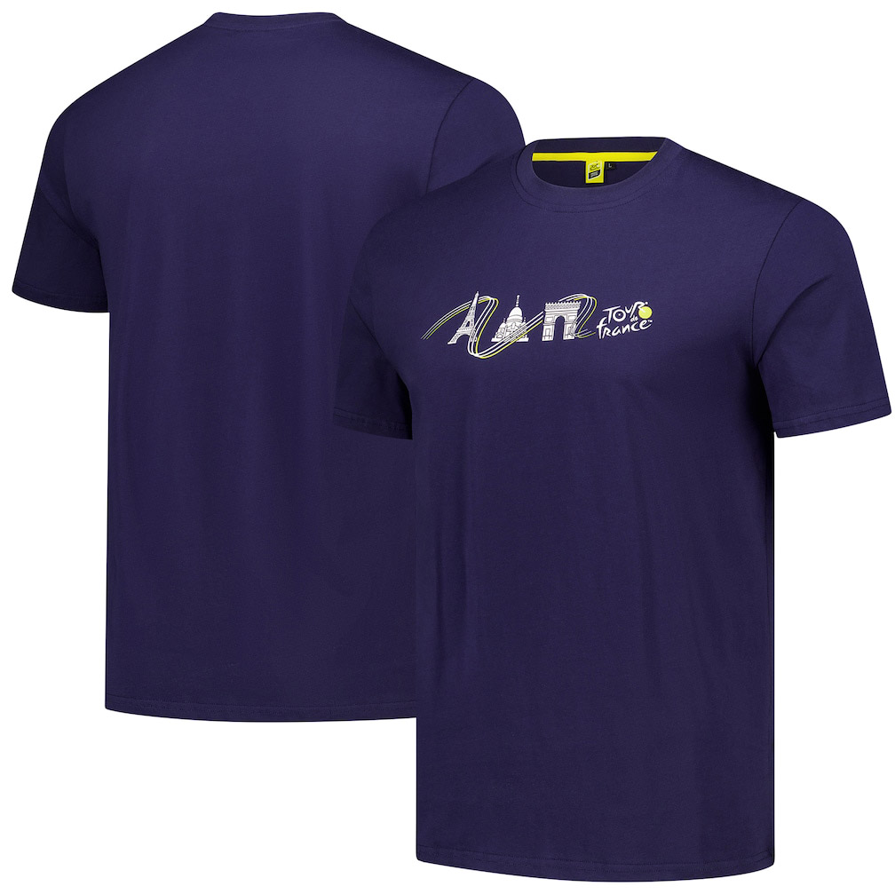 Tour De France  -shirt Monuments De Paris Navy Unisex