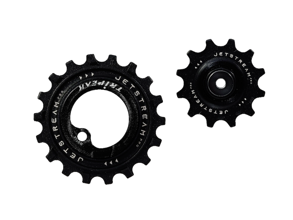 Tripeak Oversized Pulleyhjul Jetstream Pro Keramiske Lejer Shimano 91xx 12t 18t Sort