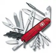 Victorinox Pocket Knife Cybertool   Red Translucent  91 Mm Multitool