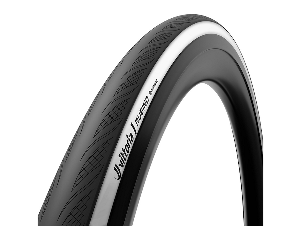 Vittoria Rubino Tube Road Foldedæk 700x28c  28-622  Sort Hvid