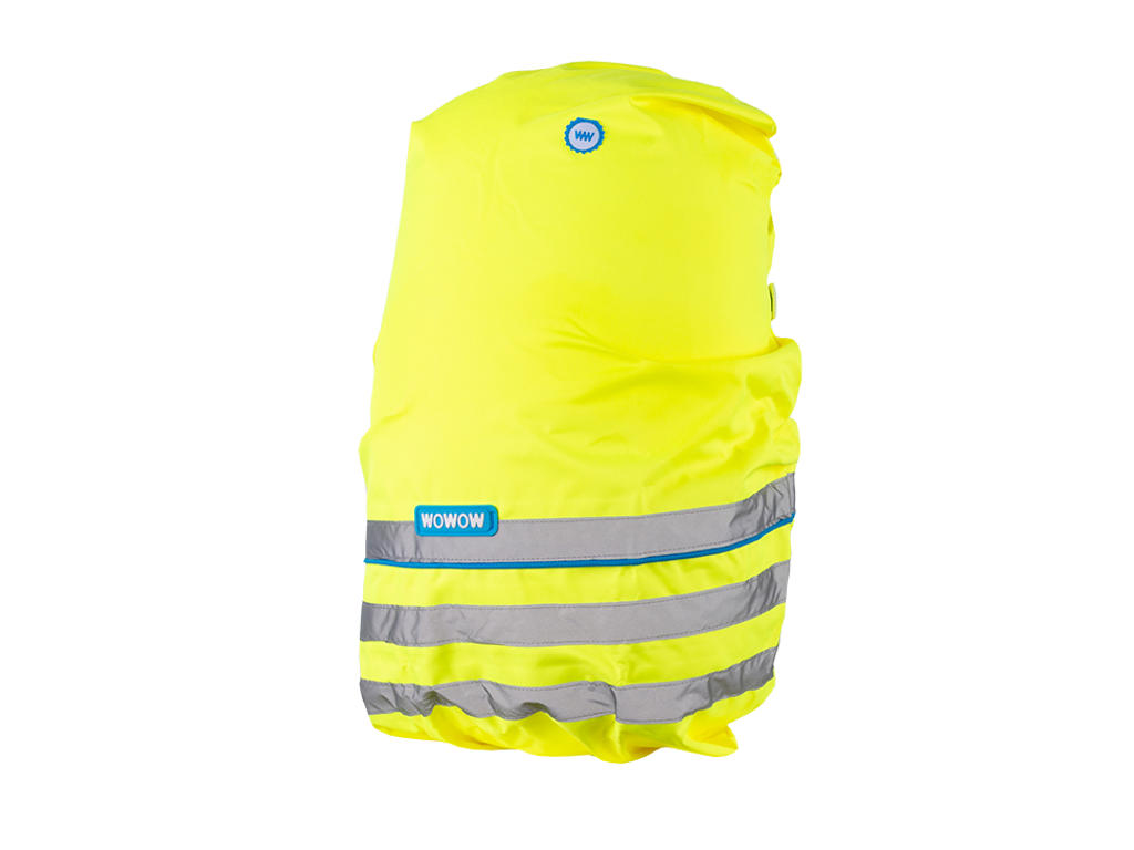 Wowow Fun Bag Cover Reflekterende Overtræk Til Rygsæk Op Til 25 Liter Neongul